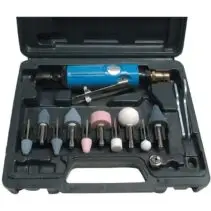 Güde 40032 Druckluft-Einhandstabschleifer-Set 15-tlg.
