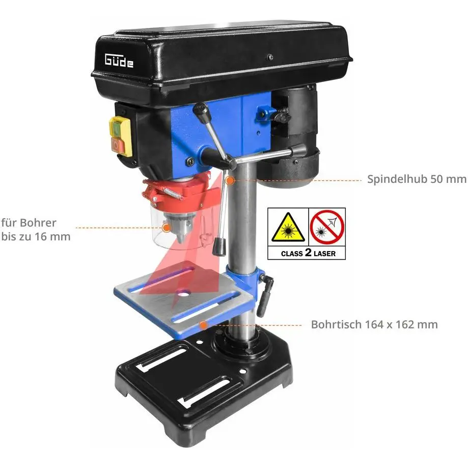 Güde 55205 Tischbohrmaschine GTB 16 LASER/550W – Bild 7