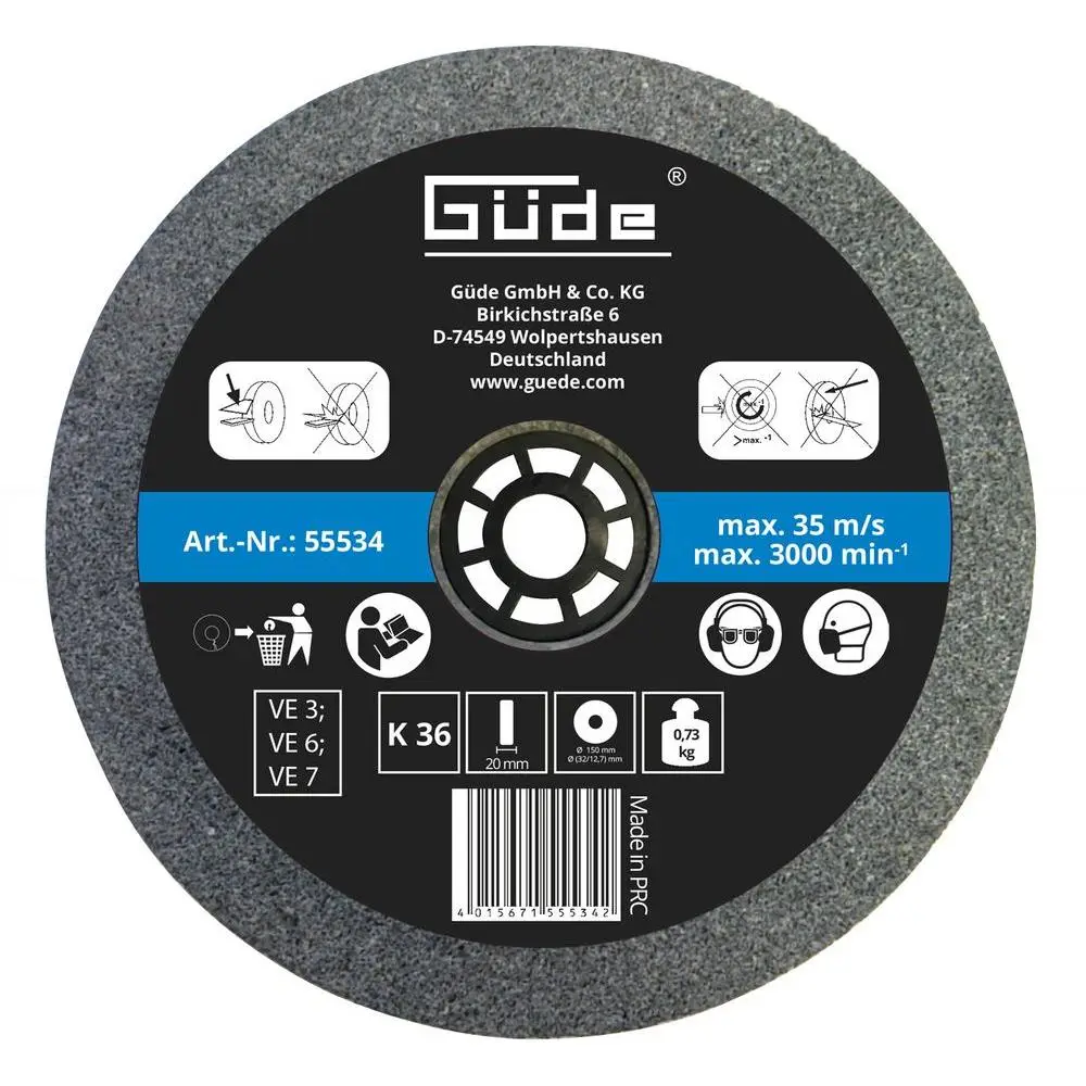 Güde 55534 Schleifscheibe 150x20x32 mm K36