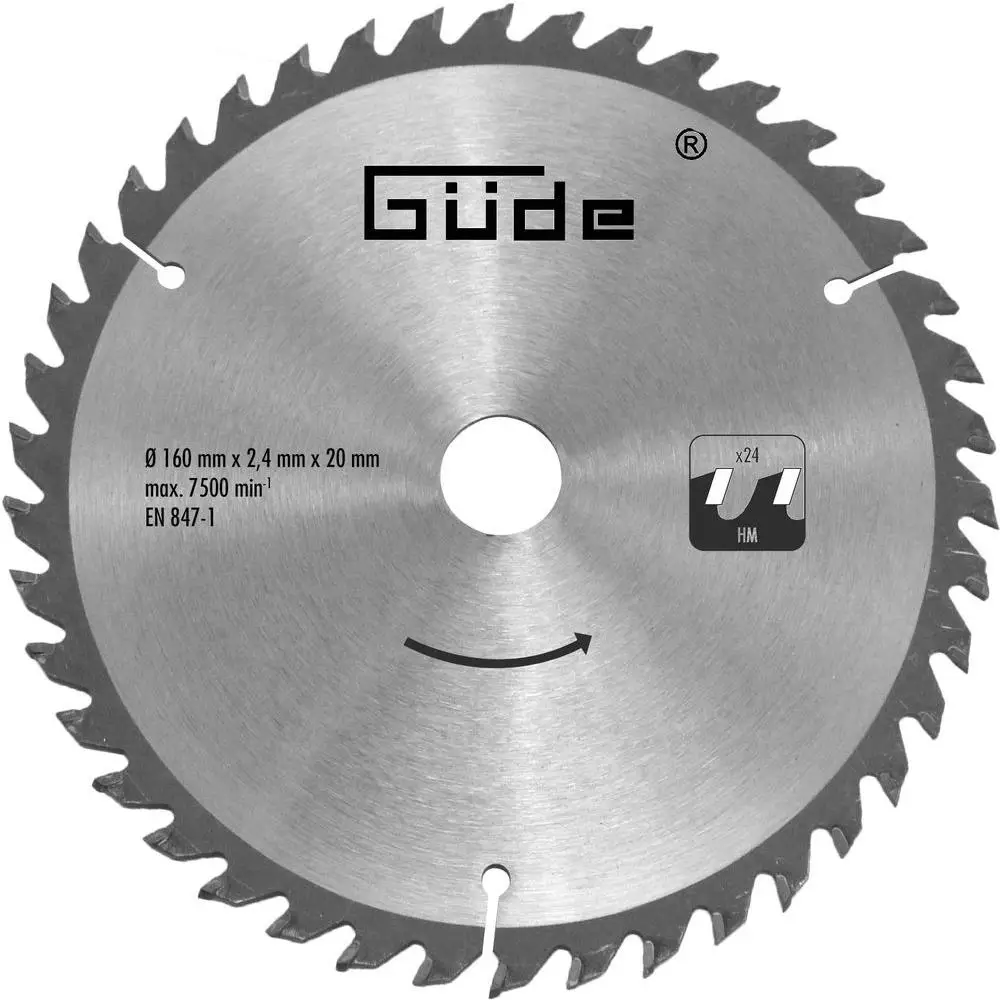 Güde 58171 Holzsägeblatt HM 160x20x24Z