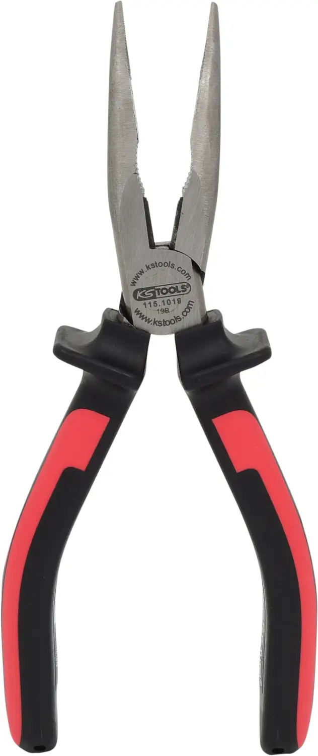 KS Tools 115.1019 ERGOTORQUE Flachrundzange, gebogen, 210mm