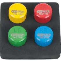 KS Tools 100.1185 RDKS / TPMS Reifenentlüfter-Satz, 4-tlg
